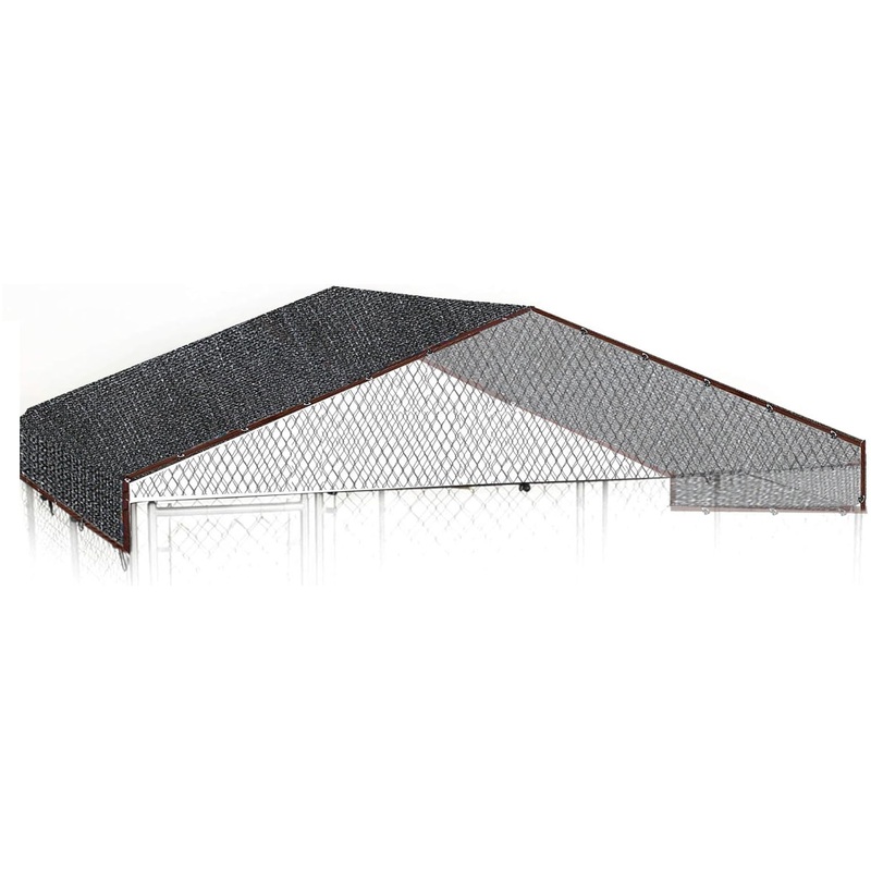 10 by 10 Feet Dog Kennel Cover Mesh Shade Panel with Grommets – Weather Guard Extra Large All Season Dog Run Cover & Roof – Fit for 10ft. X 10ft. Outdoor Cages and Large Pet 10x10Feet Black