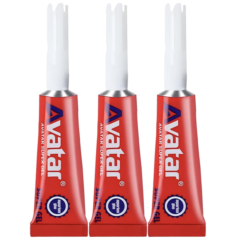 3 PCS Aquarium Glue, Aquarium Aquascape Aquatic Plants Coral Glue, Safe and Quick-Drying, Reef Glue Suitable for Aquatic Plants, Moss, Coral, Stones, Shells, Fresh Water and Salt Water All Can Be Used 3 pcs