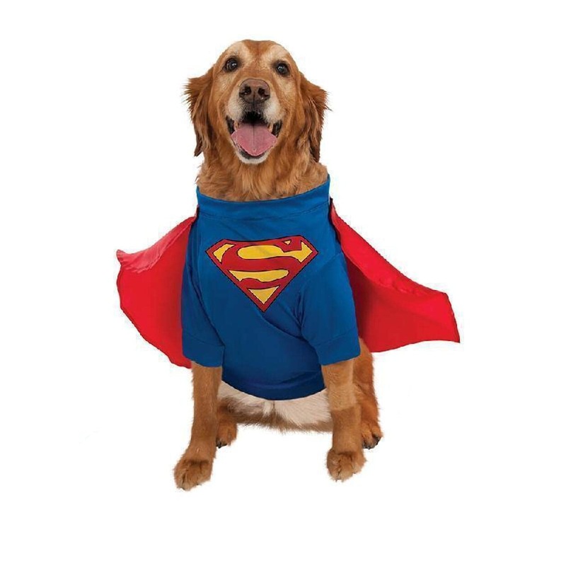 DC Comics Pet Costume, Large, Superman L (Neck: 18″, Girth: 23″, Back: 22″) 1
