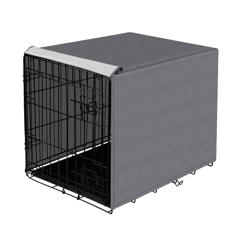 Dog Crate Cover for Wire Cages 30 Inch Indoor Breathable Polyester Pet Kennel Cover Machine Wash & Dry (Cover Only) 30 Inch (30″x18″x21″)