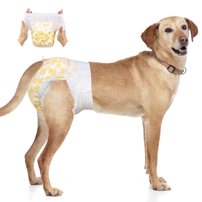 Dono Dog&Cat Diapers Female with Stretchy Waist-20Pcs, Disposable Full Wrap Female Puppy Dog in Heat Period Diapers, 360 Leak-Proof Super Absorbent Doggie Puppy Diapers for Small Medium Large Dogs L-20 Count