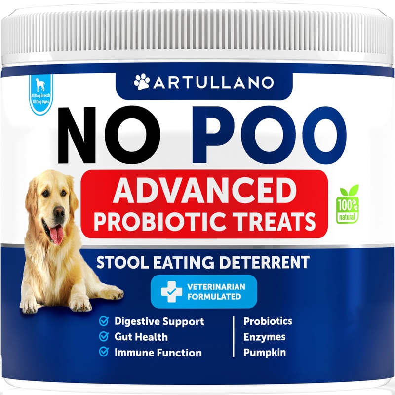 Canine No Poo Soft Chewables – No Poo Probiotic Supplement for Dogs – Digestive Support & Immune Function