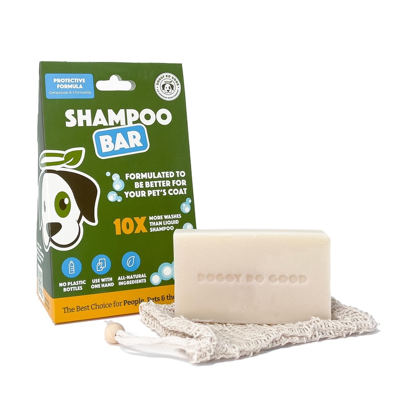 Doggy Do Good Deshedding Dog Shampoo Bar, Dog Soap Bar, Geranium & Citronella Shampoo for Dogs, Natural Dog Shampoo for Shedding Control, Hypoallergenic, Healthy Coat, Equals 30 oz Shampoo