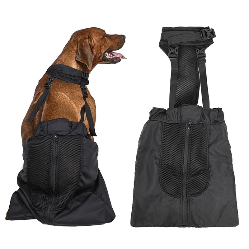 Drag Bag for Paralyzed Pets, Indoor Dog Wheelchair Alternative for Disabled Back Rear Legs Dog, Protects Chest and Limbs, Durable Nylon Breathable and Comfortable (L) L