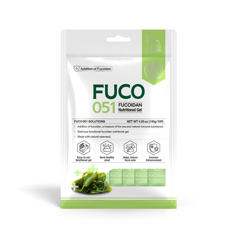 Fuco 051 Fucoidan Premium Nutritional Gel for Dogs  Digestive & Immune Support, Healthy Stool, Odor Control, Superfood Formula with Spirulina & Fucoidan (10 Pack)