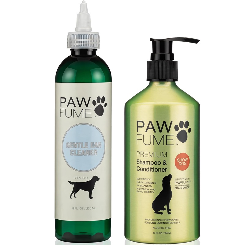 Pawfume Dog Ear Cleaner + Dog Shampoo and Conditioner