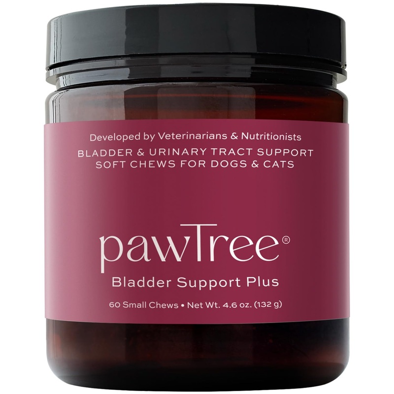 pawTree Bladder Support Plus for Dogs and Cats – Bladder & Urinary Tract Wellness Supplement – with D-Mannose, Cranberry, Glucosamine and Marshmallow Root to Support Bladder Health (Small/Medium) Small/Medium