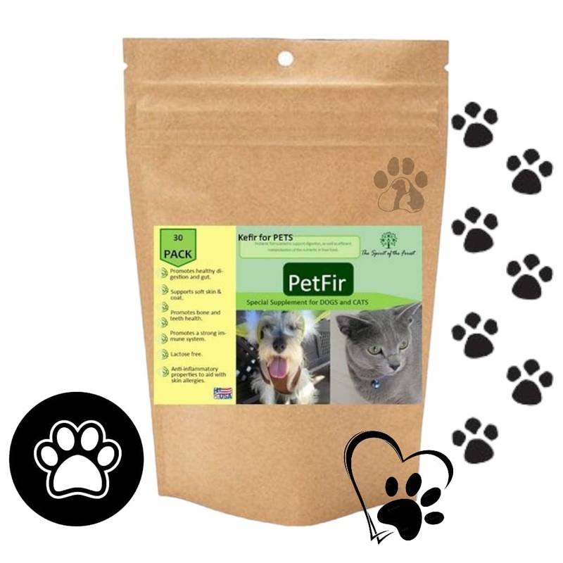 Petfir Pack Kefir for Dogs and Cats Supplement Pets probiotic dog advanced probiotic formula for dog (50 gr) 50 gr
