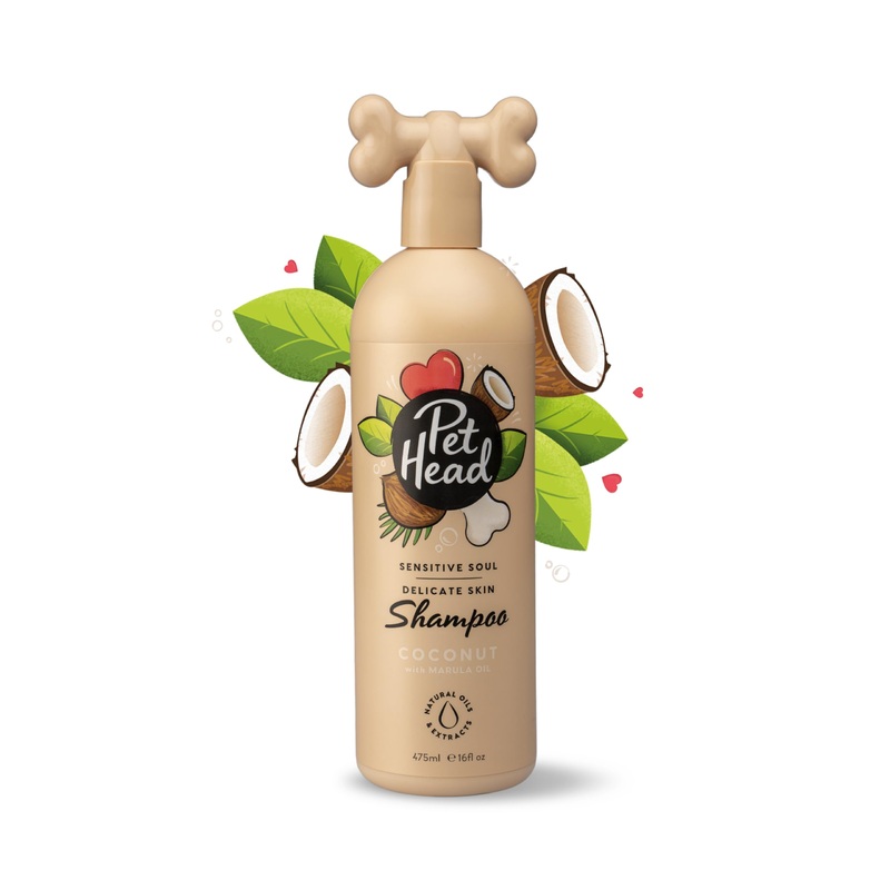 Sensitive Soul Dog Shampoo | Coconut Scent | Shampoo for Dogs with Sensitive Skin | Moisturizing | Professional Grooming | Vegan | Gentle Formula for Puppies | Made in USA | 16fl oz.
