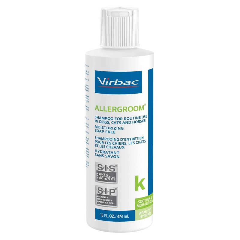 Virbac Allergroom Pet Shampoo For Dogs, Cats & Horses (16 oz) – For Normal or Dry Skin