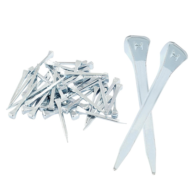 50 Pcs E3 Horseshoe Nails,45mm/1.77 inch Length Steel Horseshoe Nails Tools,Low-Carbon Steel Horse Hoof Nails for Horse Training Equestrian Sports