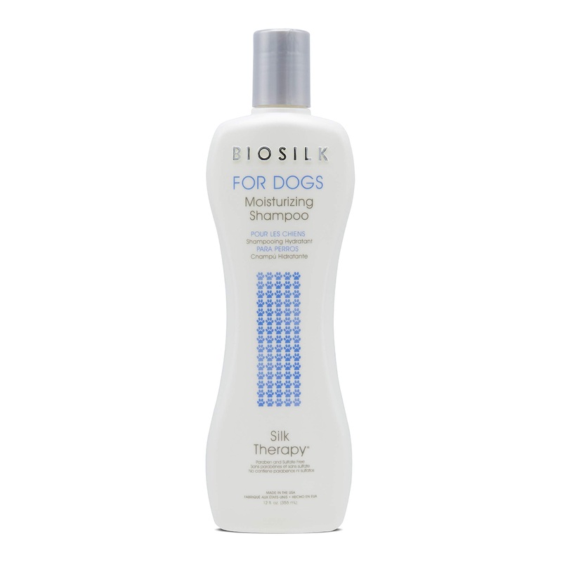 BioSilk for Dogs Silk Therapy Moisturizing Shampoo | Best Moisturizing Shampoo for All Dogs and Dogs With Dry, Itchy, or Sensitive Skin | 12 Oz Dog Shampoo 12 Fl Oz (Pack of 1)