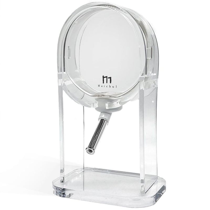 Marchul Hamster Water Bottle with Stand No Drip Water Dispenser for Syrian Dwarf Hamsters Gerbils Mice Rats and Other Small Animals