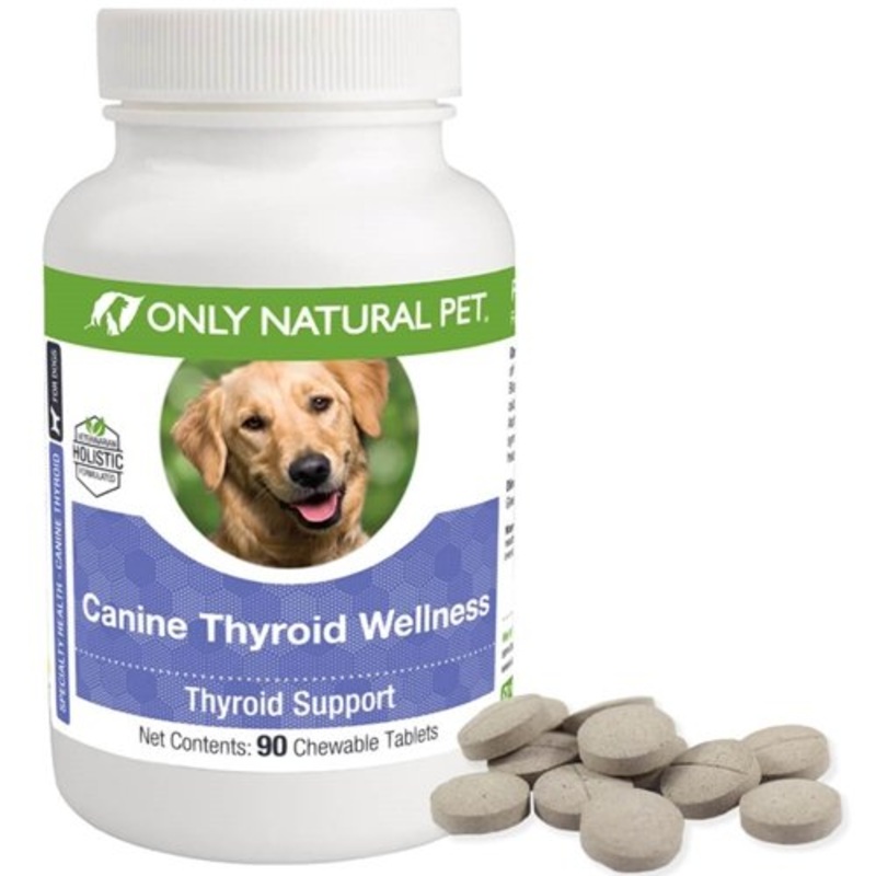 Only Natural Pet Canine Thyroid Wellness Supplment for Dogs – 90 Chewable Tablets