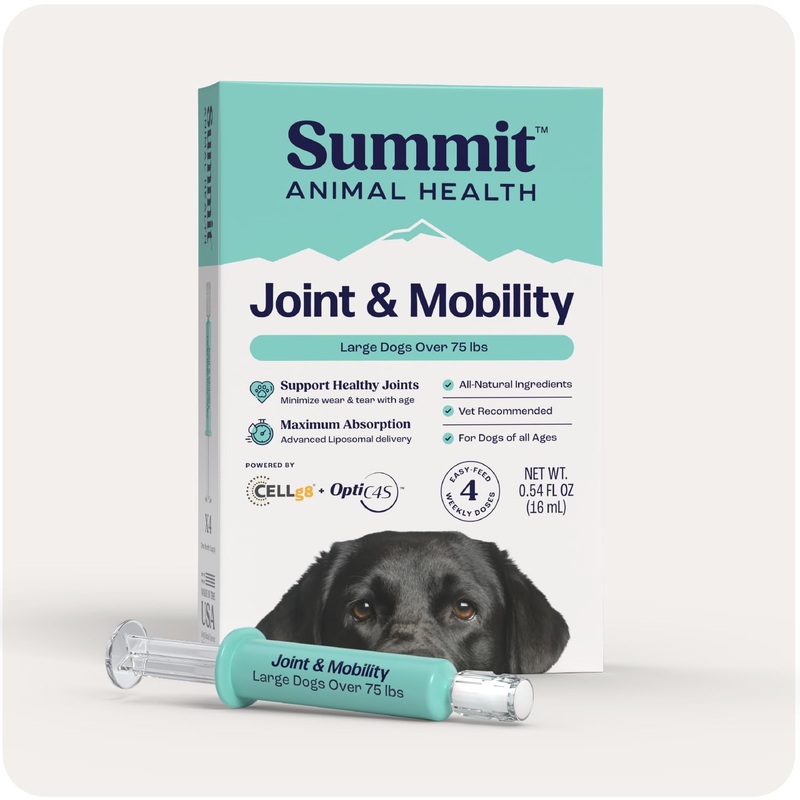 Summit Canine Joint and Mobility Supplement for Large Dogs (Previously Lift), All Natural Liquid Chondroitin with Liposomal Delivery for Arthritis, Hip & Joint Support Vitamin, (Dogs 75+lbs) Large Dogs Over 75lbs