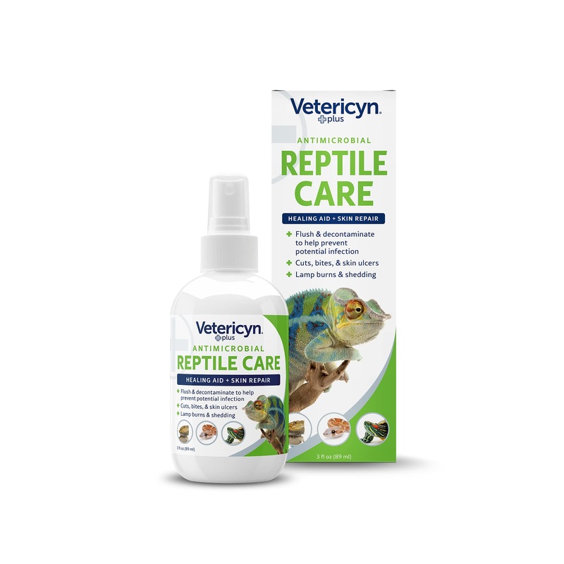 Vetericyn Plus Reptile Wound Care Spray | Reptile Skin Repair, Help Care for Reptile Wounds, Including Scale Rot, Lamp Burns, and Shedding. 3 Ounces