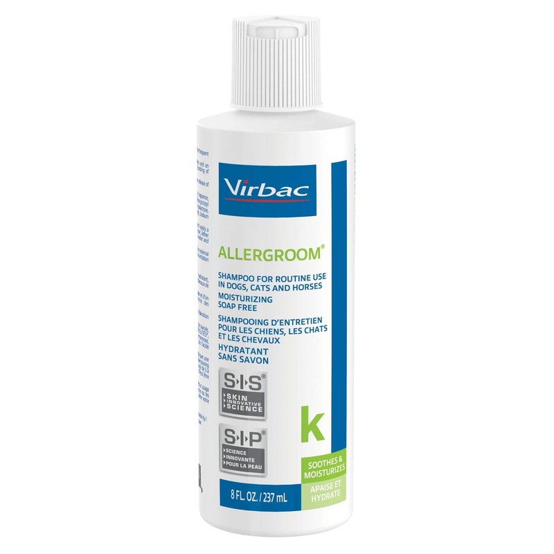 Virbac Allergroom Pet Shampoo For Dogs, Cats & Horses (8 oz) – For Normal or Dry Skin