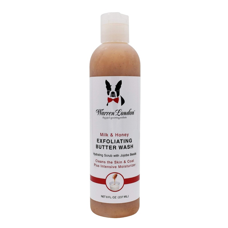 Warren London Exfoliating Butter Wash Dog Shampoo- Conditions & Scrubs Away Dandruff Made USA- Milk & Honey 8oz 8 oz