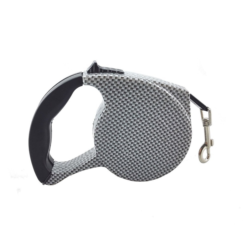 Blovess Yueton 16.5 ft Pet Dog Cat Puppy Retractable Leash Traction Rope Walking Lead Leash Black & White Checker