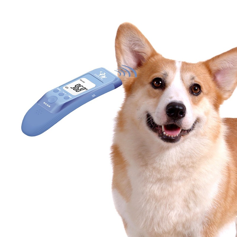 MINDPET-MED Fast Clinical Pet Thermometer for Dogs, Cats, Animals with 3 Switchable Modes, Body Modes accurately measures pet ear temperature