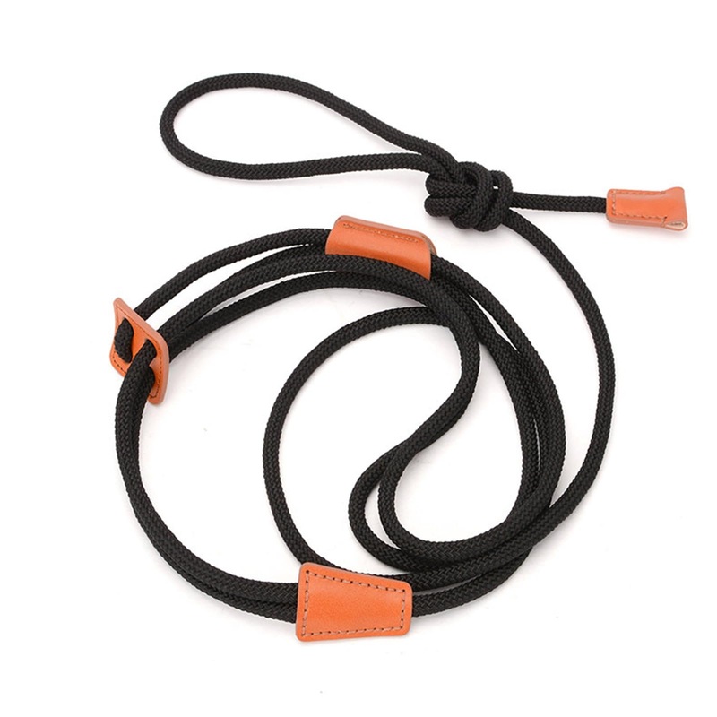 Pig Harness & Leash, Escape Prevention Adjustable Rope, All in One Design, All Life Stages Small to Medium Mini Pigs-5 Feet Long-Black Black